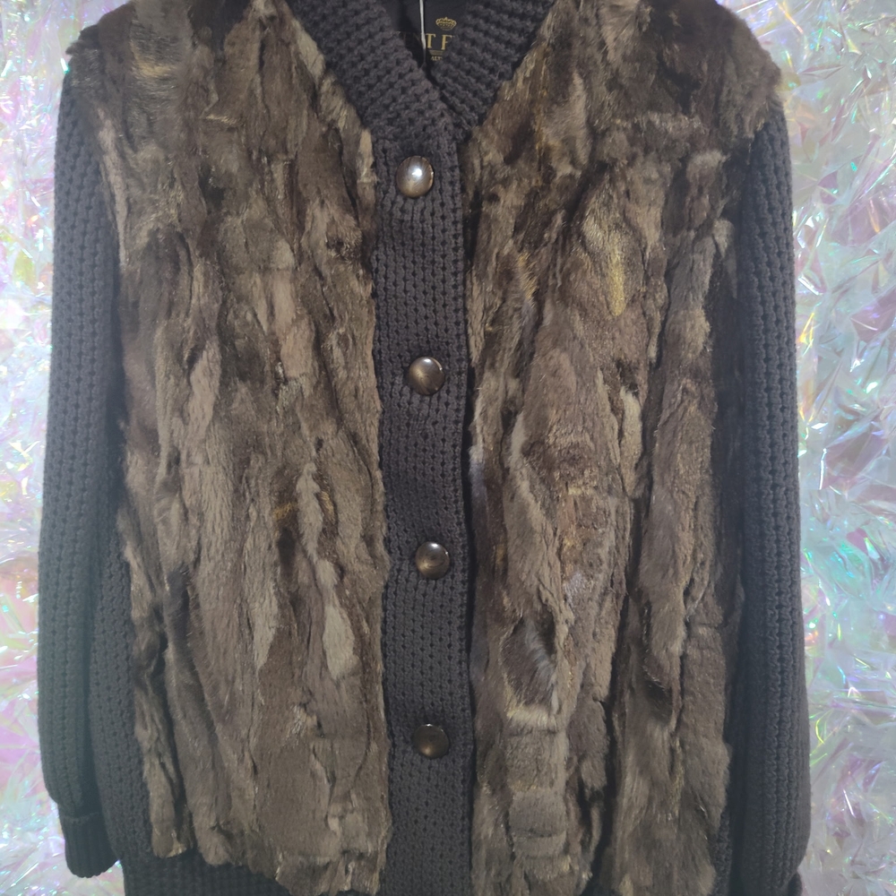 Fur and Knit Coat